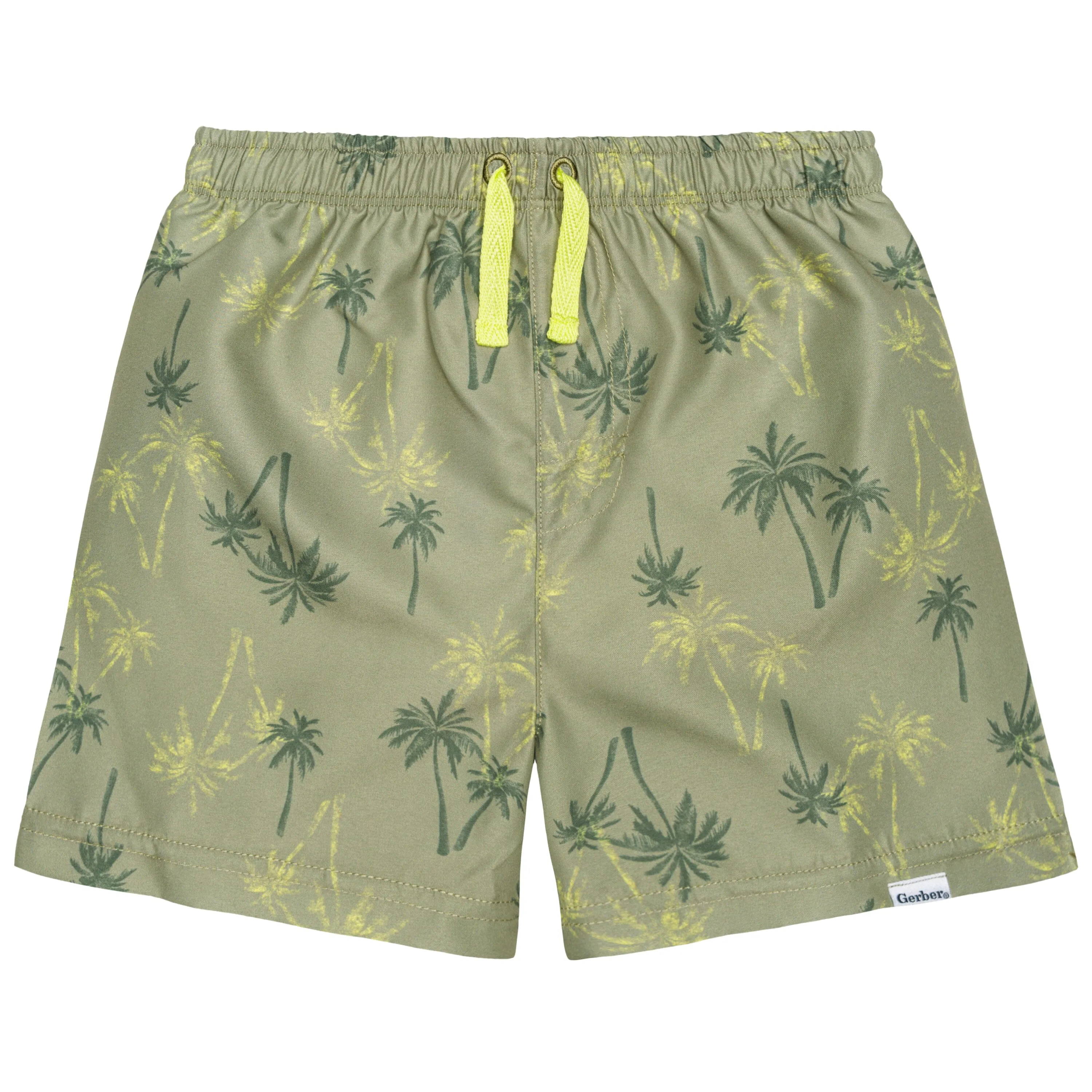 2-Pack Baby & Toddler Boys UPF 50  Palm Tree Swim Trunks