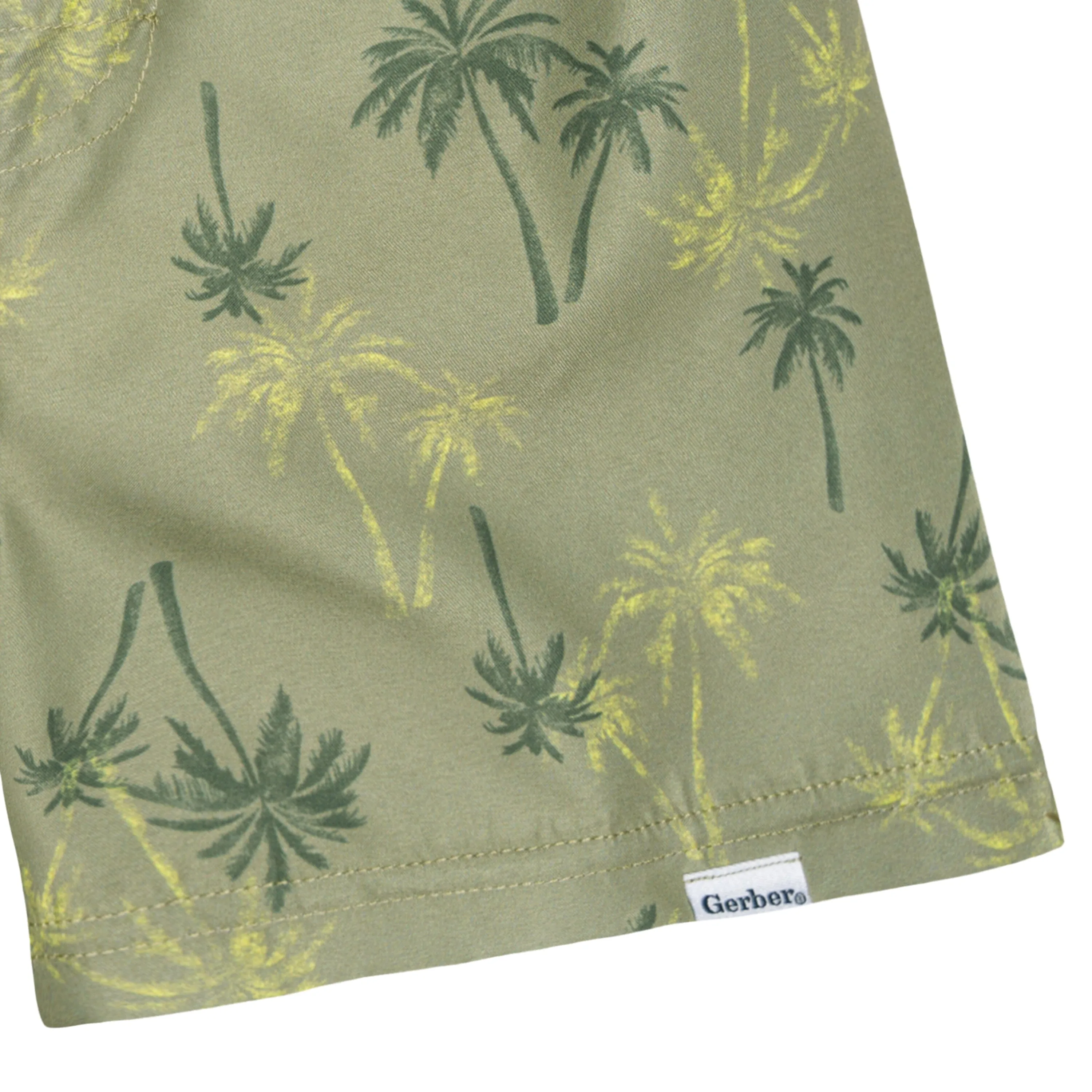 2-Pack Baby & Toddler Boys UPF 50  Palm Tree Swim Trunks