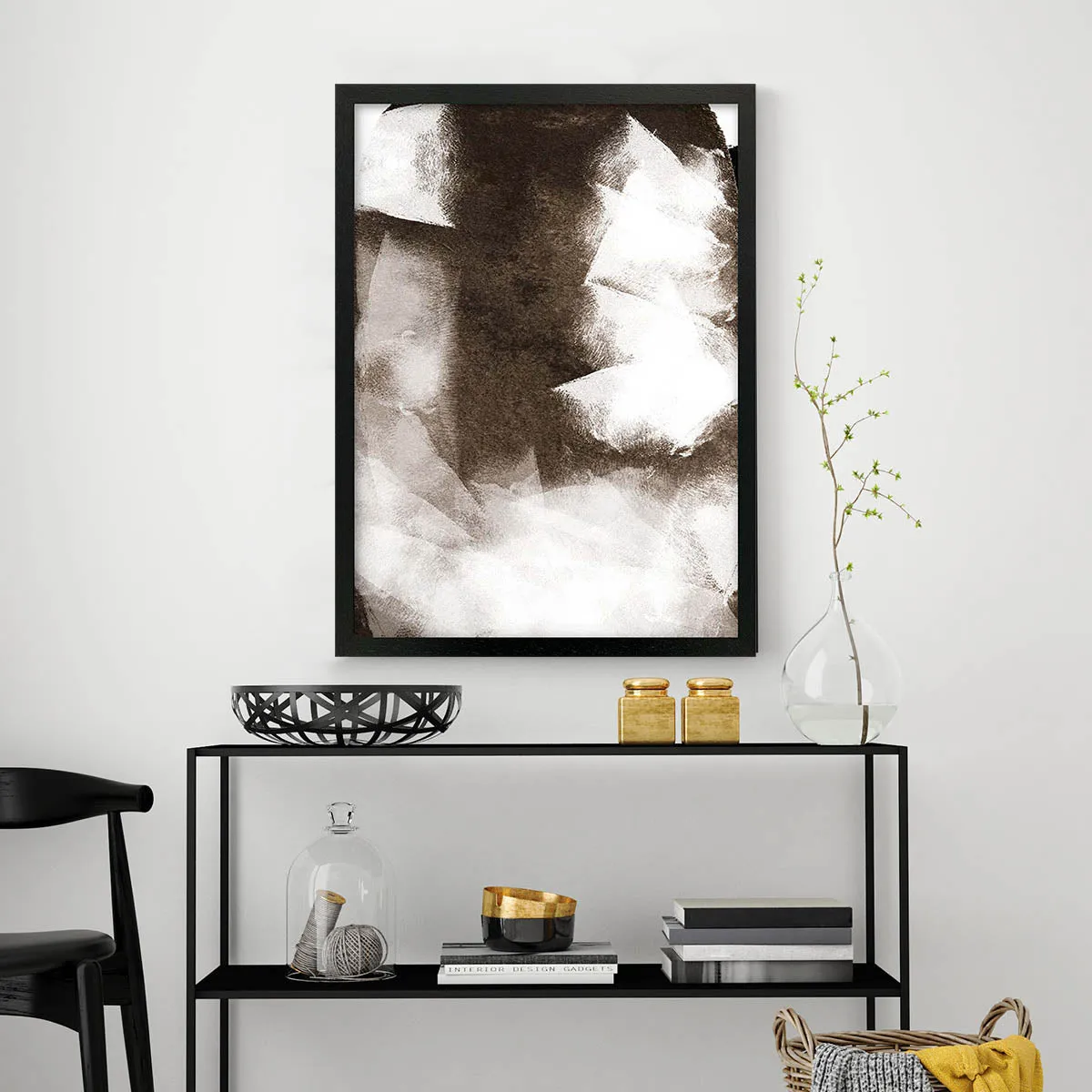 Abstract Paint Strokes Framed Art