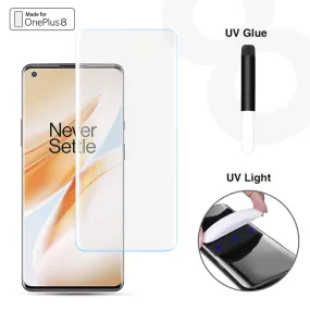 Advanced Border-less Full Coverage 3D Curved UV OnePlus8 Screen Protector