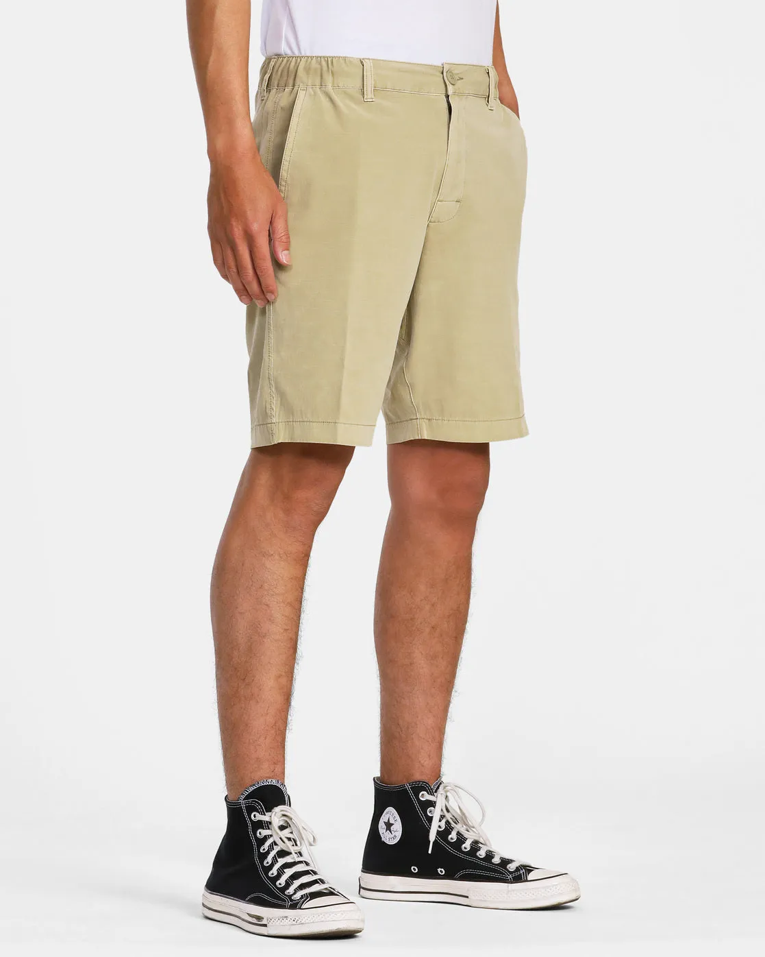 All Time Coastal Rinsed Hybrid 19 Shorts - Khaki