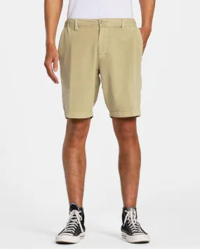 All Time Coastal Rinsed Hybrid 19 Shorts - Khaki