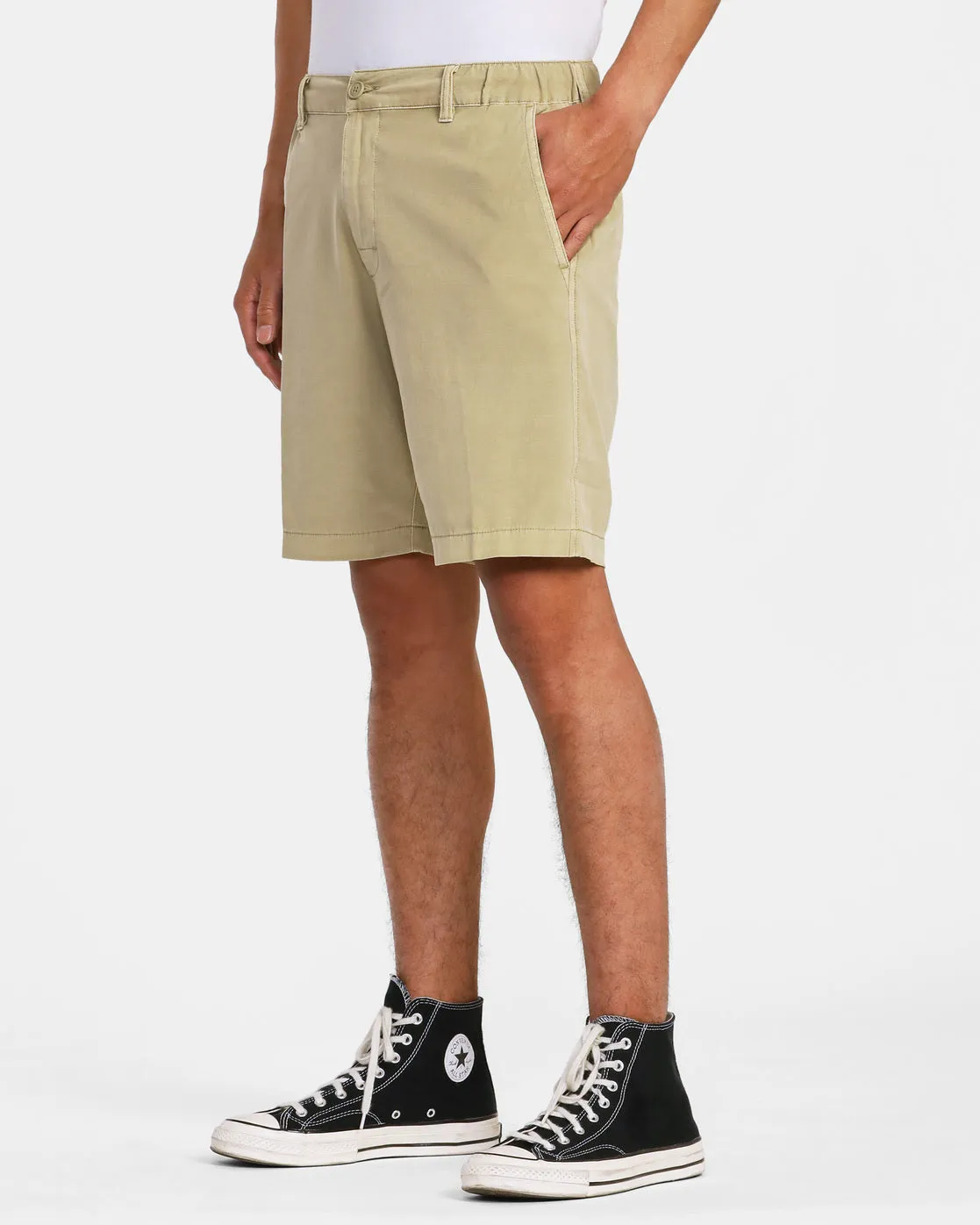 All Time Coastal Rinsed Hybrid 19 Shorts - Khaki