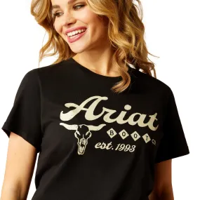 Ariat Ladies Established Boot Co T-Shirt 10052041 in Black