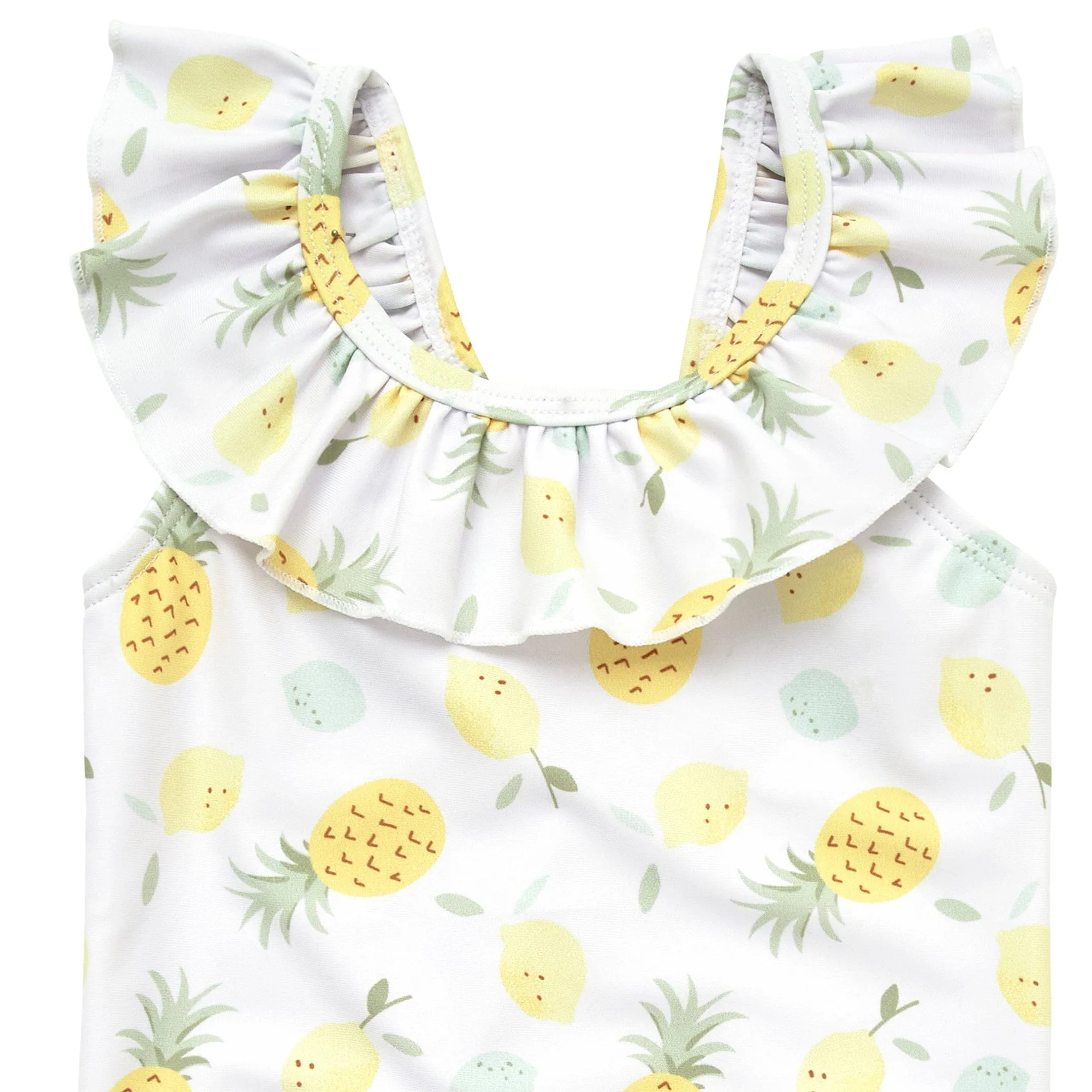 Baby Girls UPF 50  Pineapples One-Piece Swimsuit