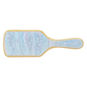 Bamboo Paddle Brush in Blue Sugar