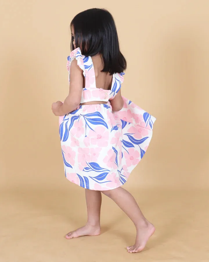 Bloom Ruffle Open Back Dress