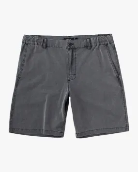 Boys All Time Coastal Rinsed 17 Hybrid Boardshorts - Pirate Black