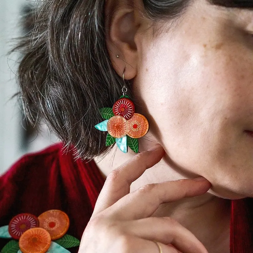 Brilliant Blossoms Flowering Gum Drop Earrings