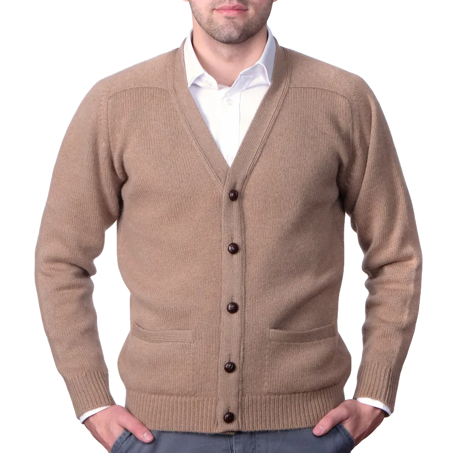 Camel Hair Cardigan - 2 ply