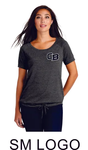 CO Baseball Ladies Cinch Waist Tee- 2 designs- Matte or Glitter