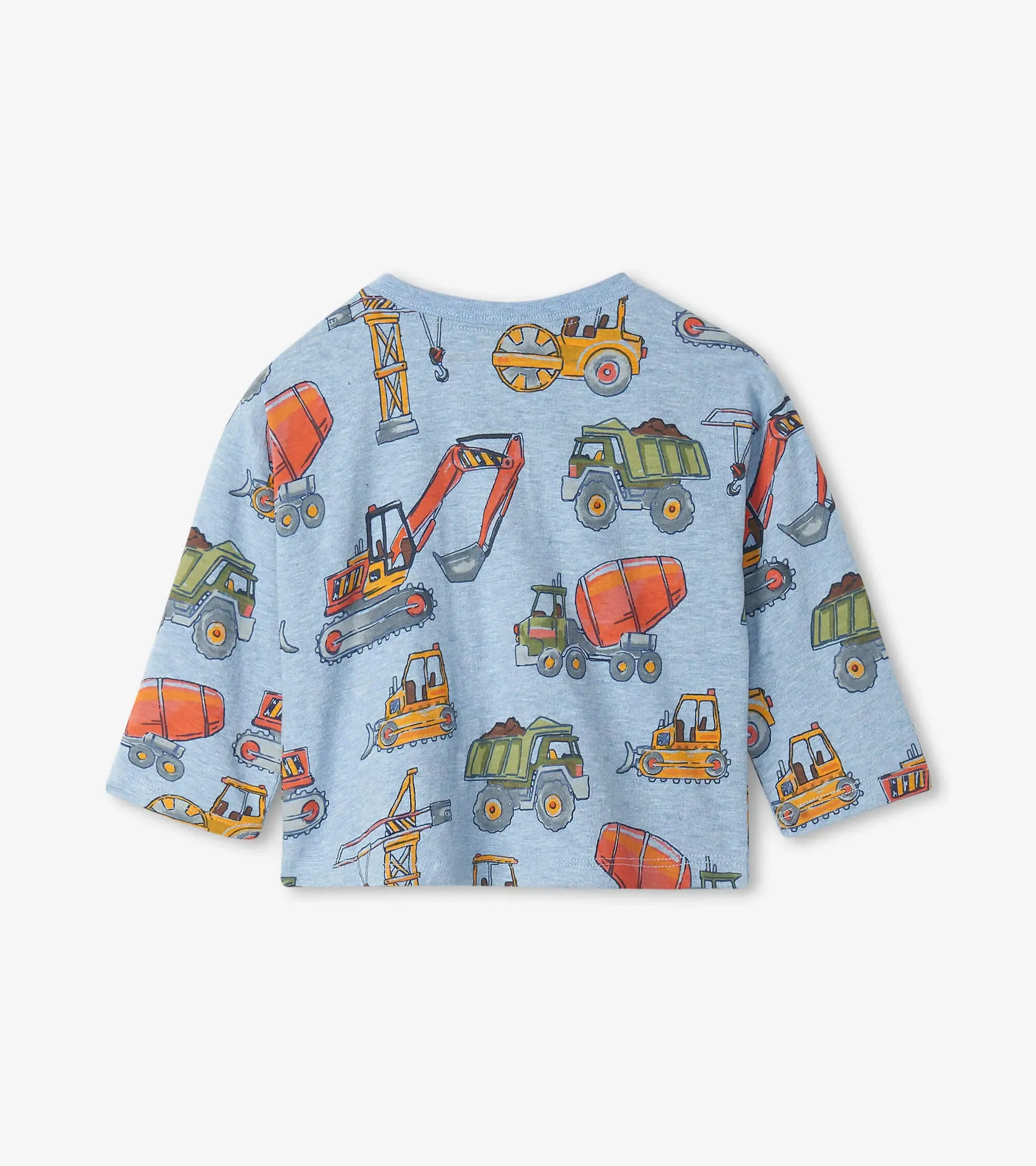 Construction Trucks Long Sleeve Baby Tee | Hatley