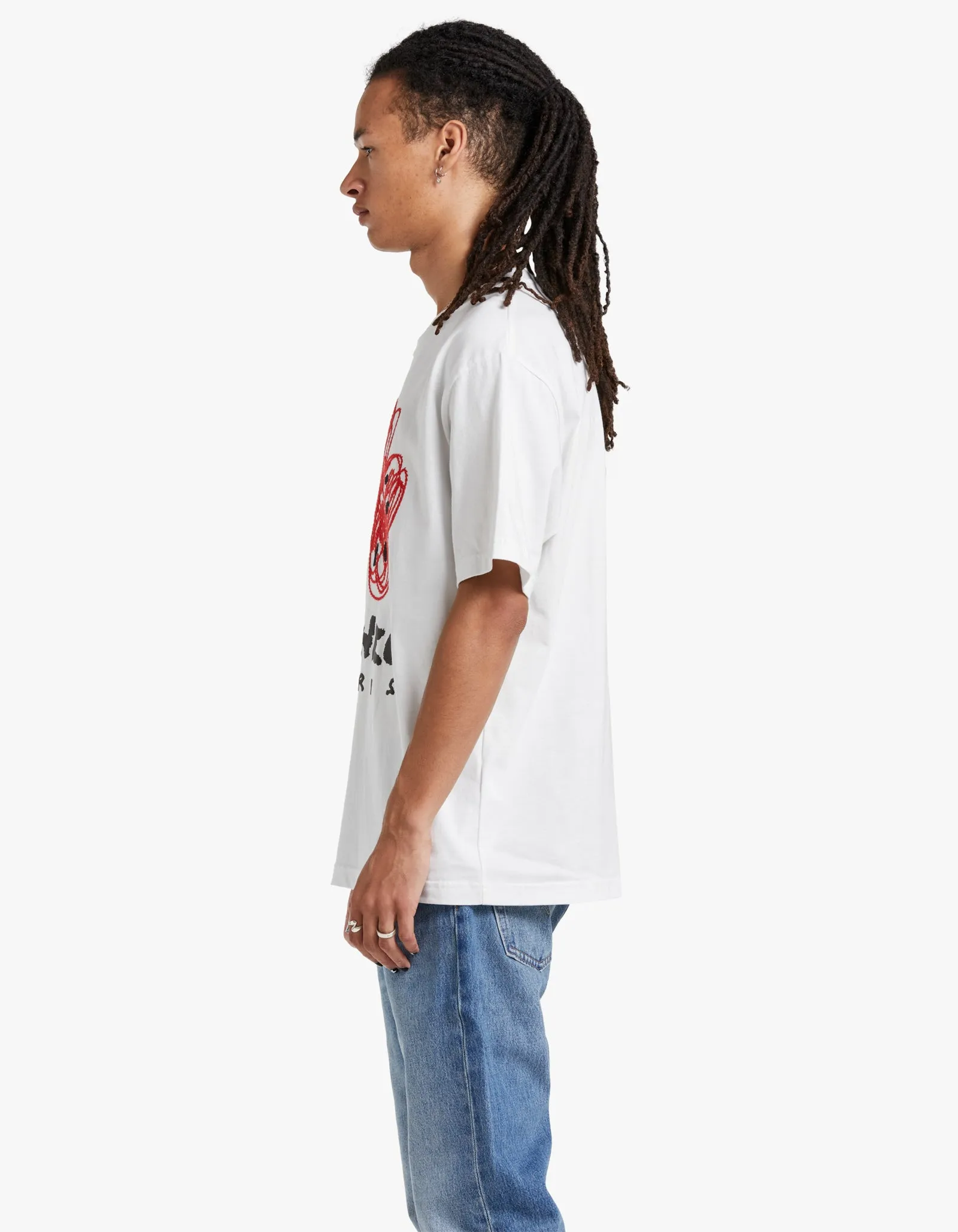 Drawn Varsity Classic T Shirt - 02 Off White