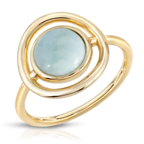 Eclipse Ring- Larimar