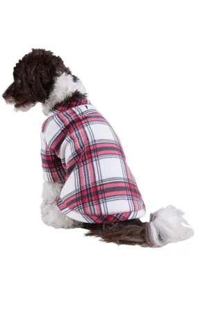 Fireside Plaid Fleece Pet Pajamas - Family Set