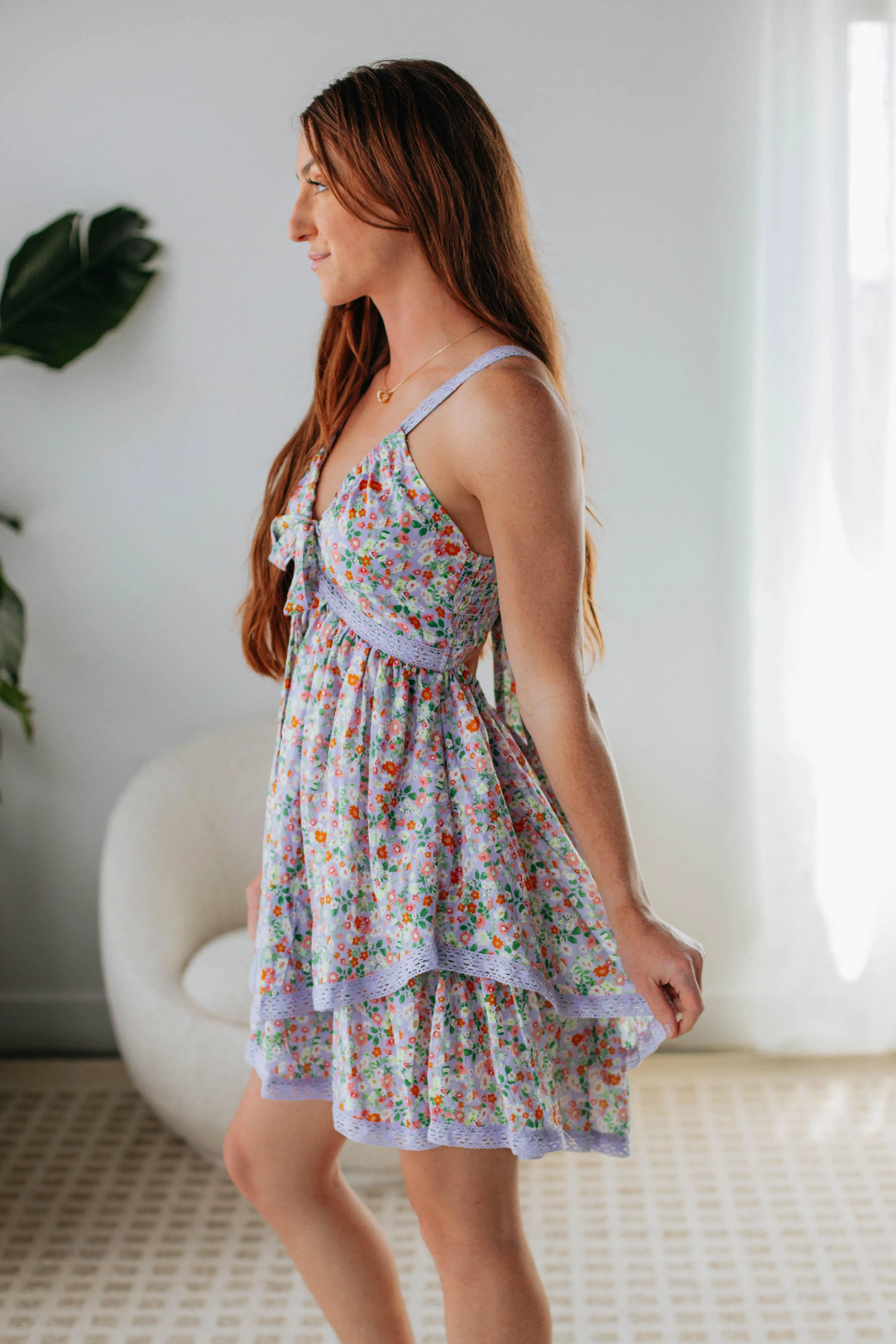 In Full Bloom Dress - Lavender