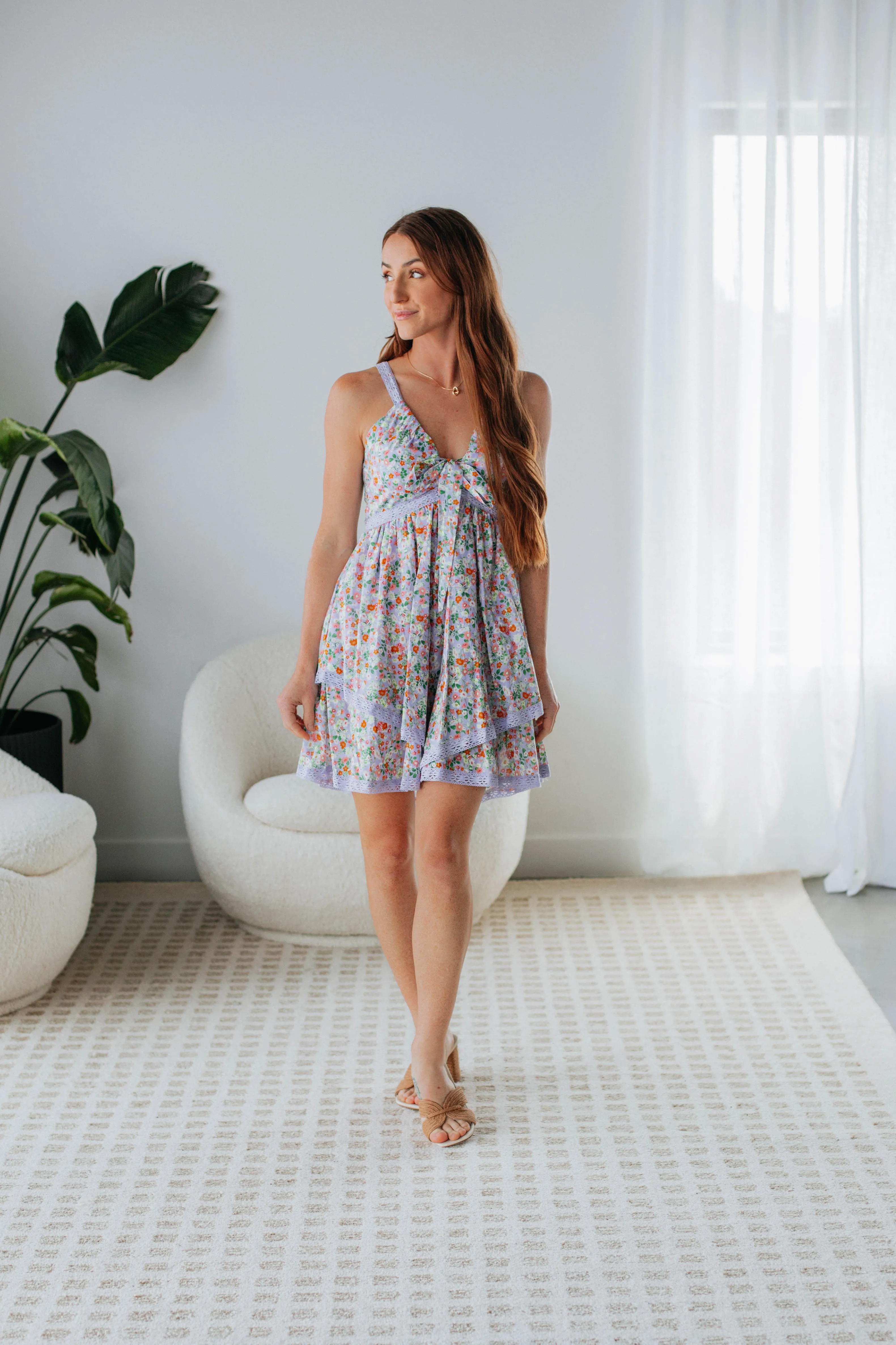 In Full Bloom Dress - Lavender