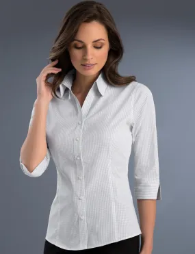 Ladies Slim Fit Mini Check Blouse