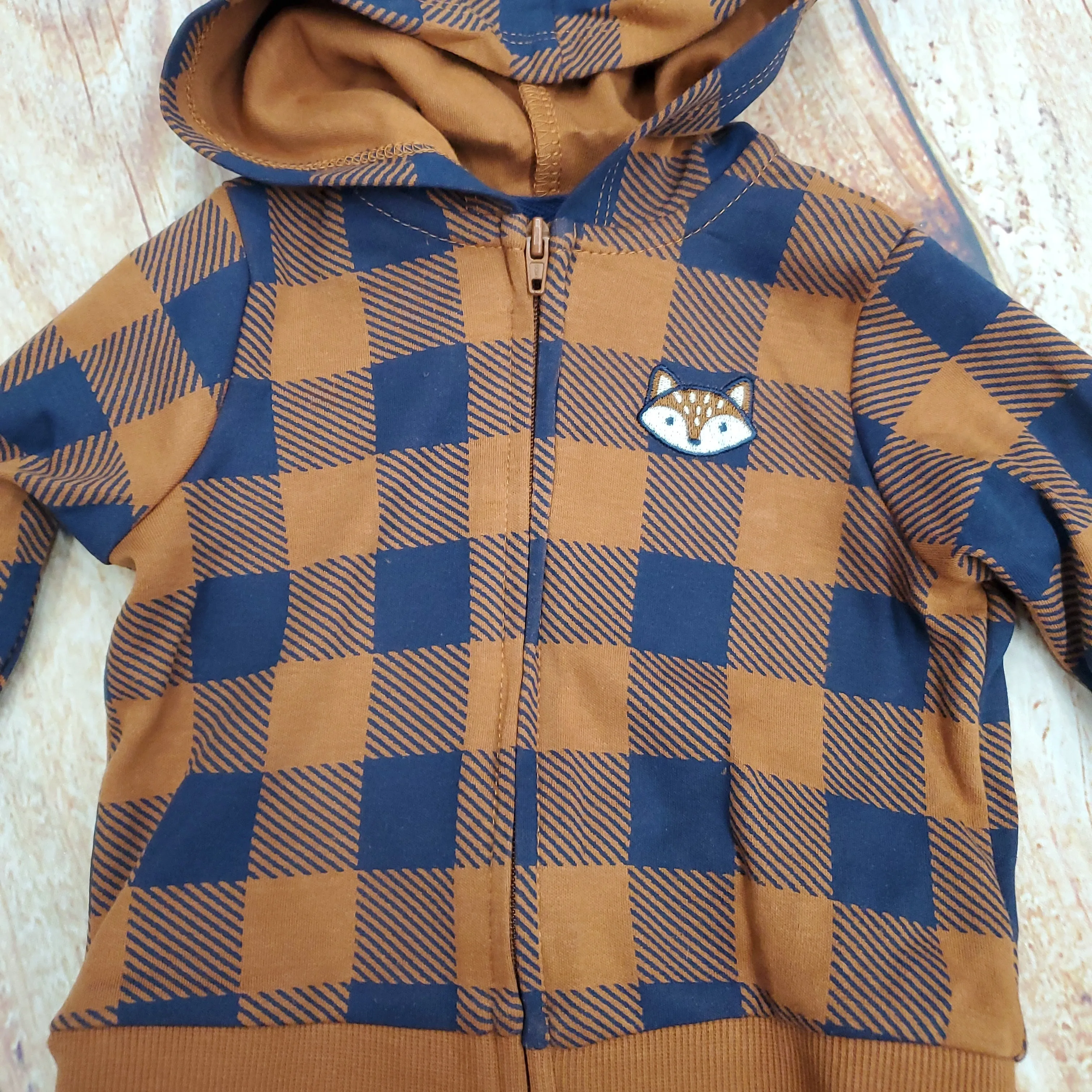 Little Me Fox 3pc Hoodie Set