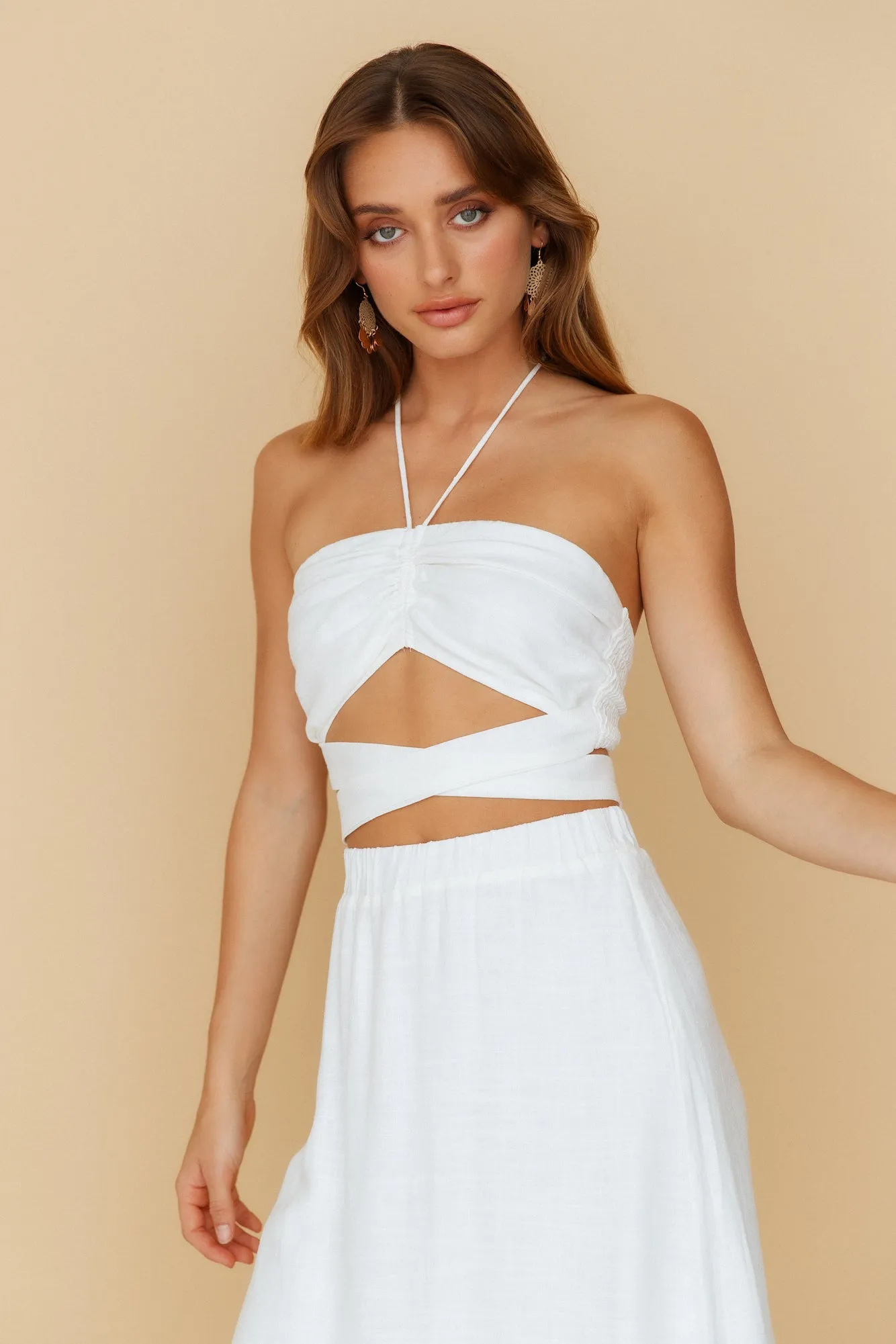 Make It Simple Crop Top White