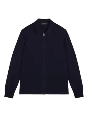 Nyle Merino Zip Cardigan / JL Navy