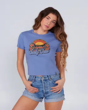 On Vacation Blue Dusk Baby Tee