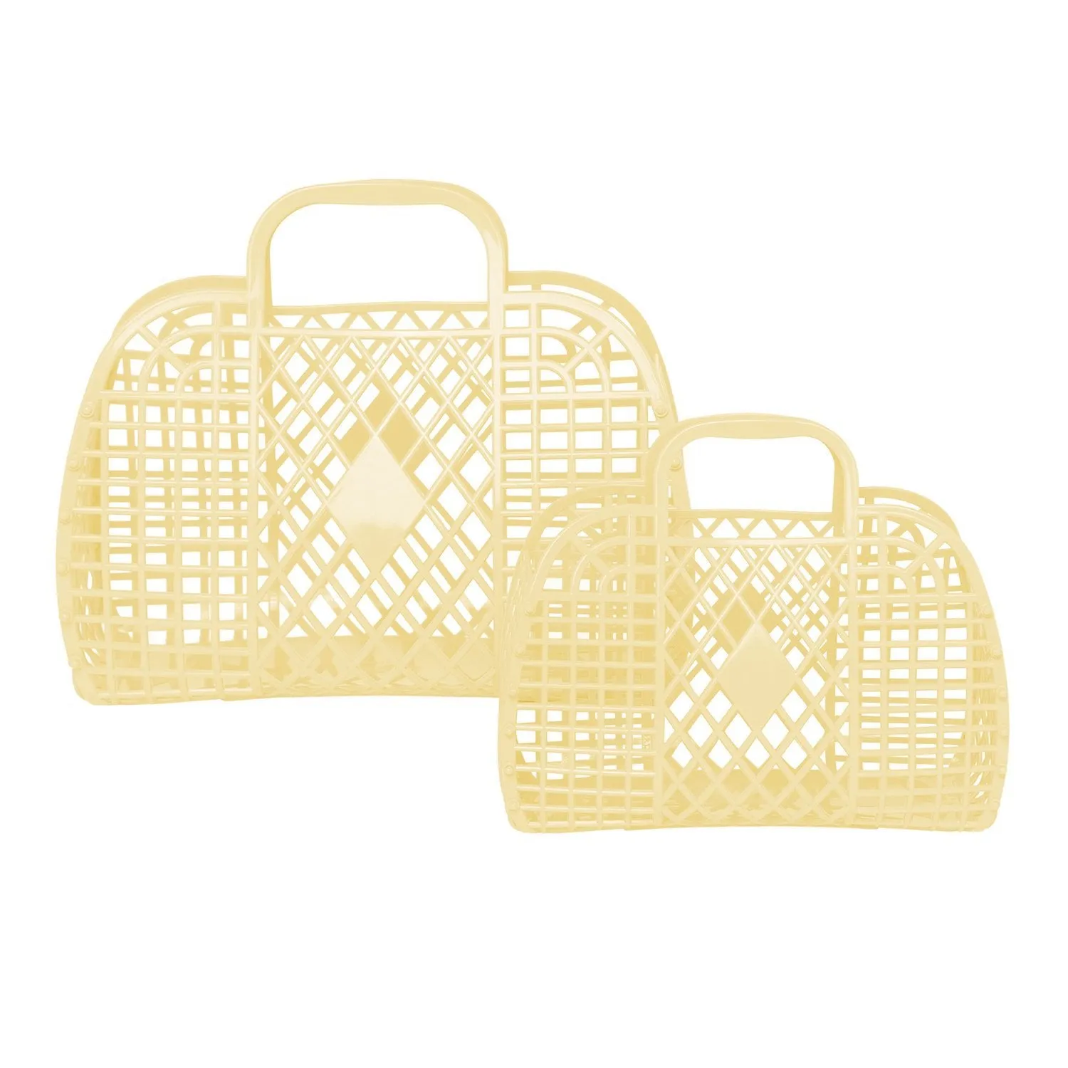 Retro Basket | Small Yellow