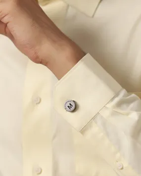 Shirt Button Cover With Alphabetic Initial-M