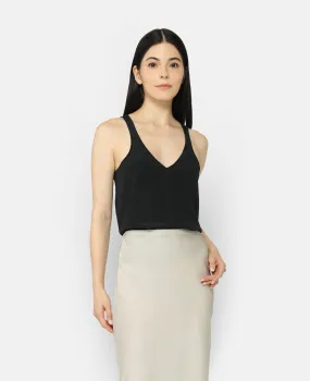 Silk Deep V-Neck Tank