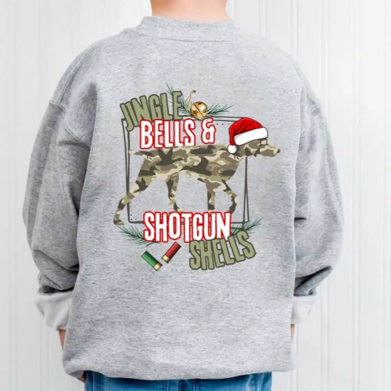 (SWEATSHIRT) Camo Christmas Pointer Kids