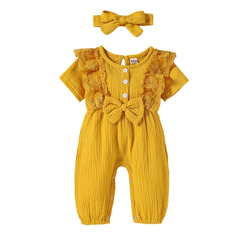 Toddler Flare Sleeve Jumpsuit