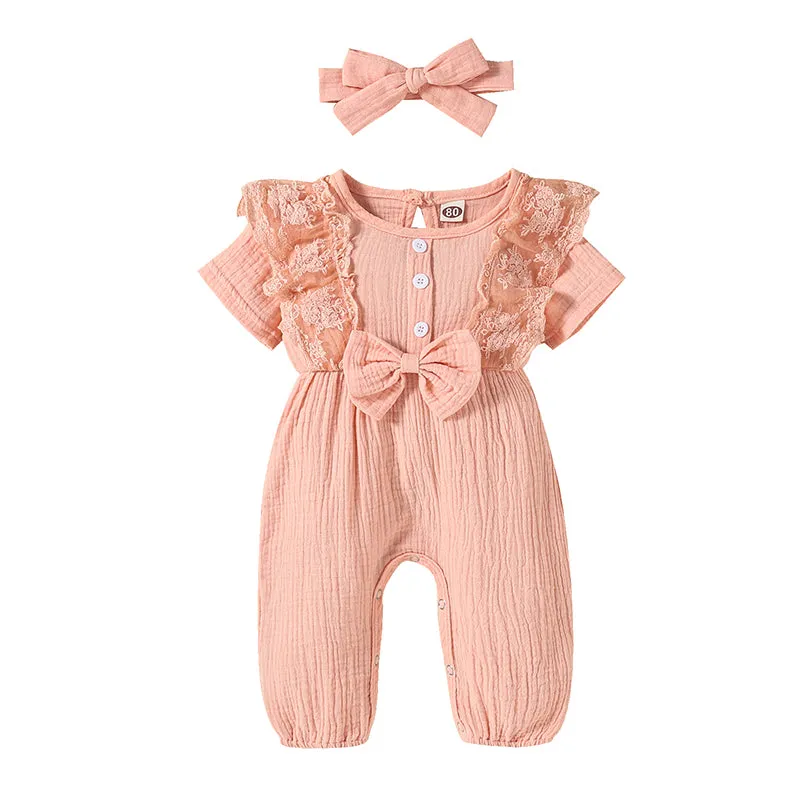 Toddler Flare Sleeve Jumpsuit