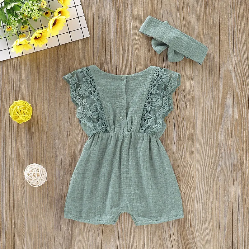 Toddler Flare Sleeve Jumpsuit