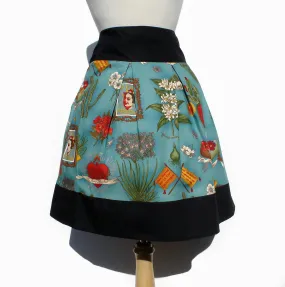 Viva Frida Blue Skirt #S-RS738