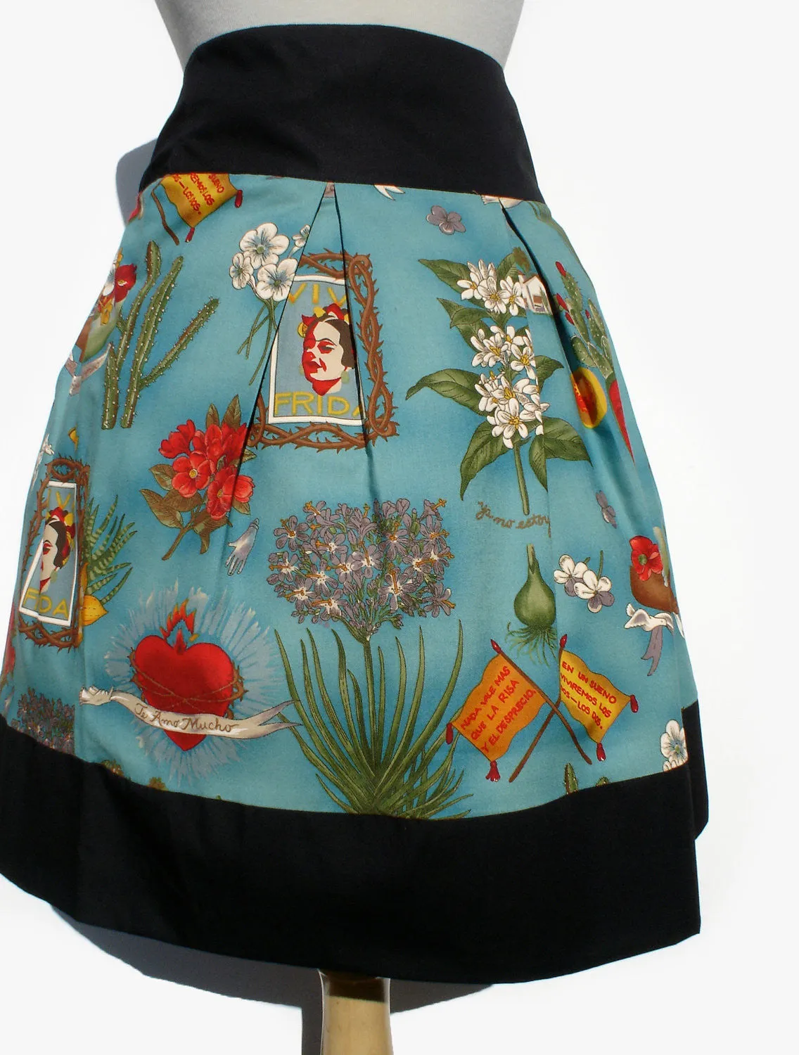 Viva Frida Blue Skirt #S-RS738